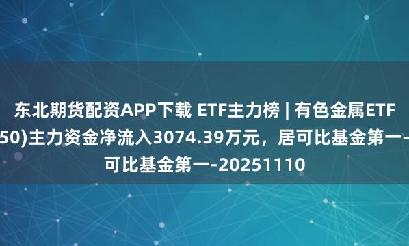 东北期货配资APP下载 ETF主力榜 | 有色金属ETF基金(516650)主力资金净流入3074.39万元，居可比基金第一-20251110
